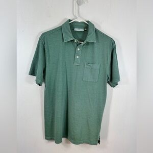 Southern Tide Stripe Polo Shirt Men's Green